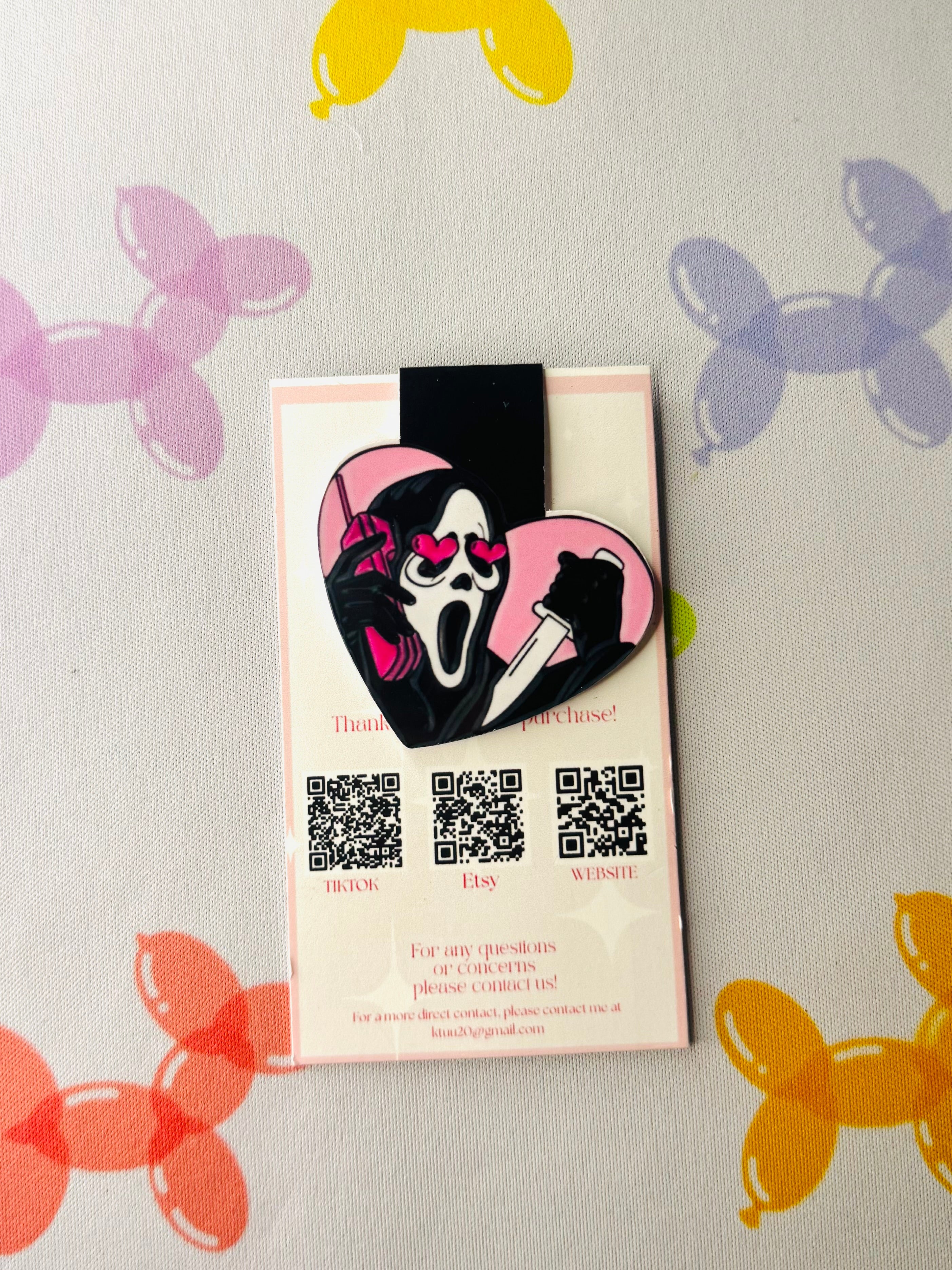 Ghostface Magnetic Bookmark