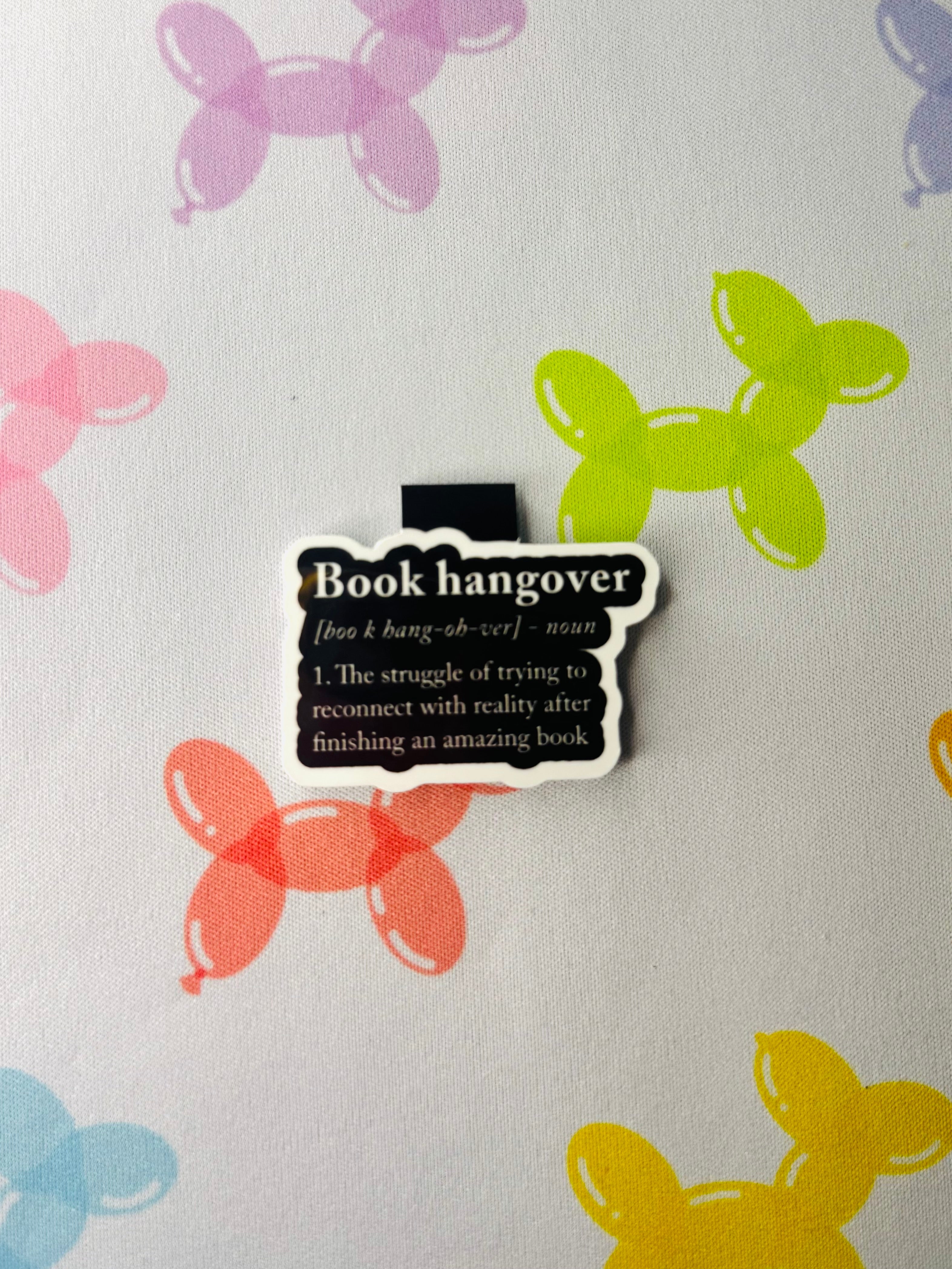 “Book Hangover” Magnetic Bookmark