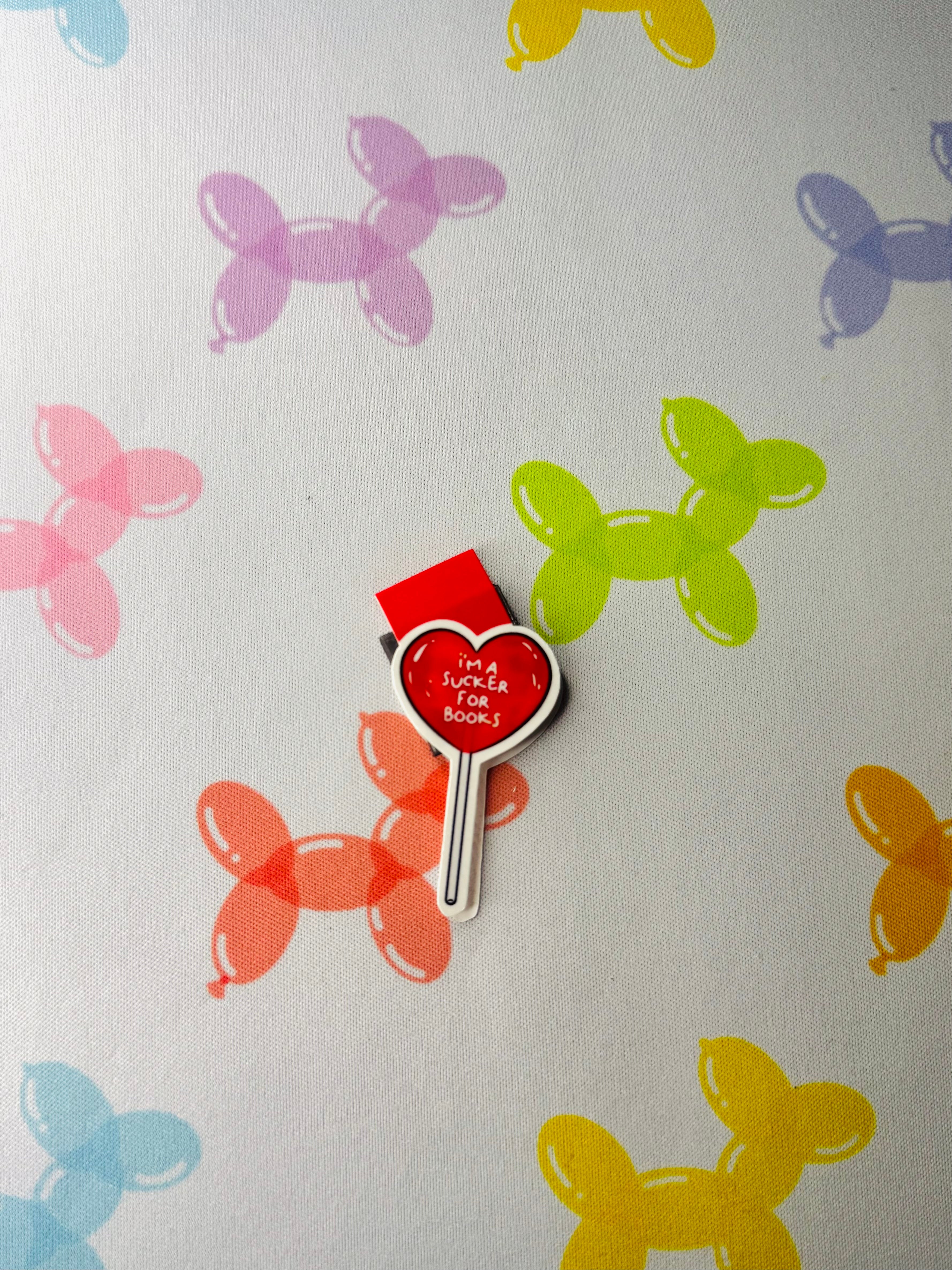 “A Sucker For Books” Magnetic Bookmark