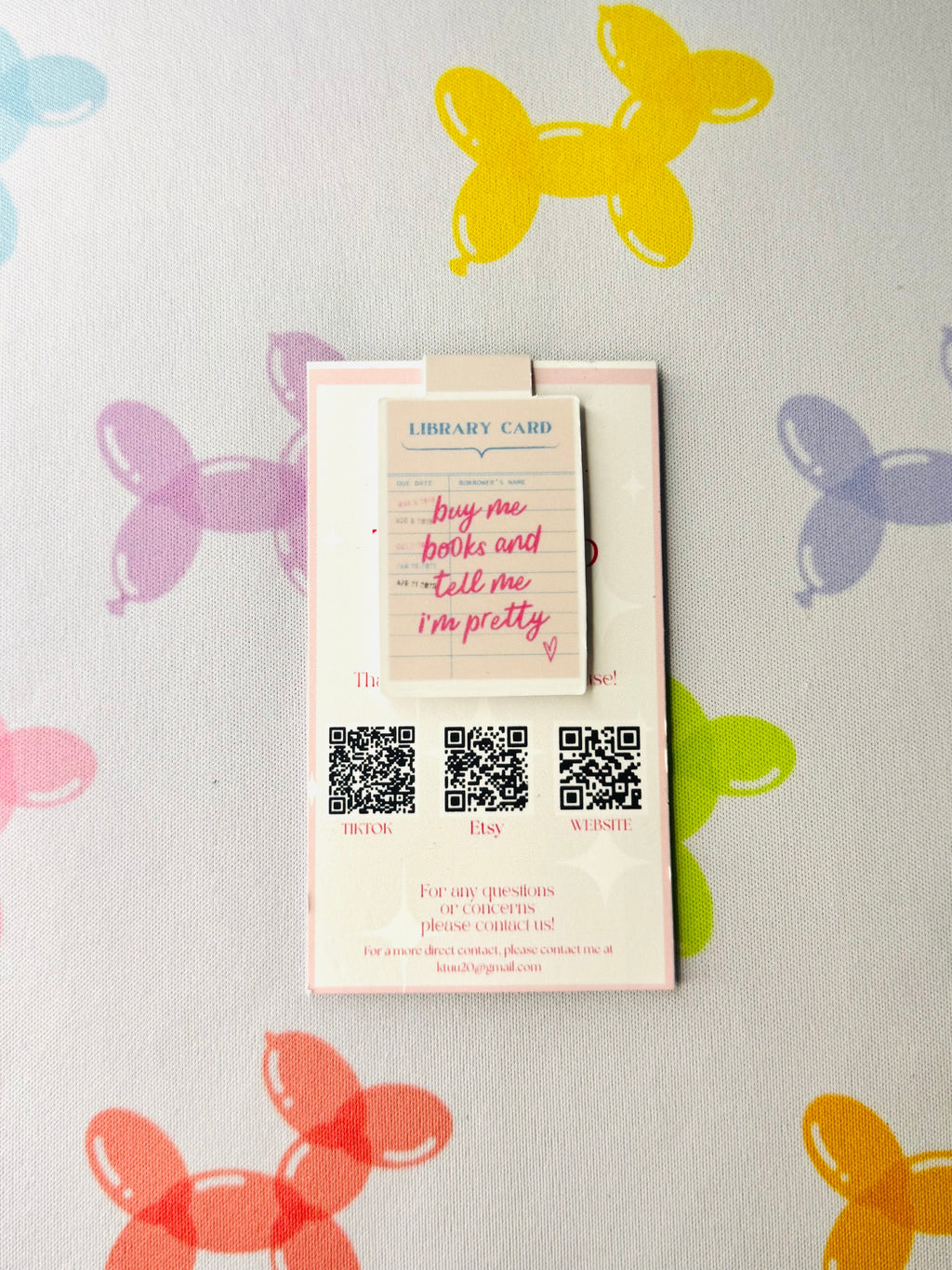 “Buy Me Books & Tell Me I’m Pretty Magnetic Bookmark