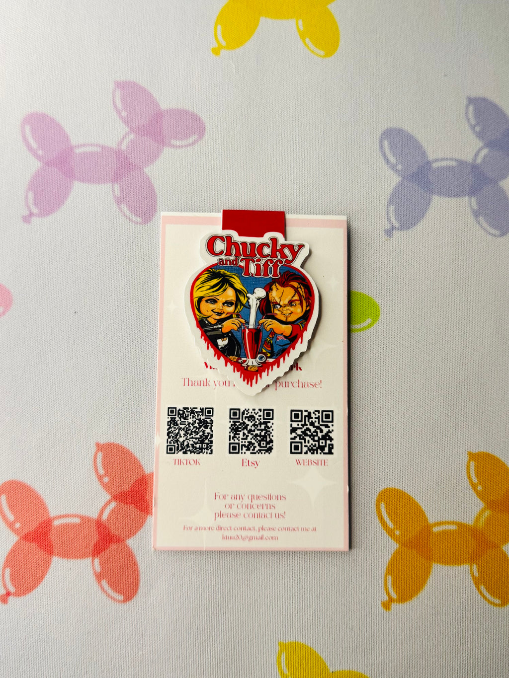 Chucky&Tiff Magnetic Bookmark