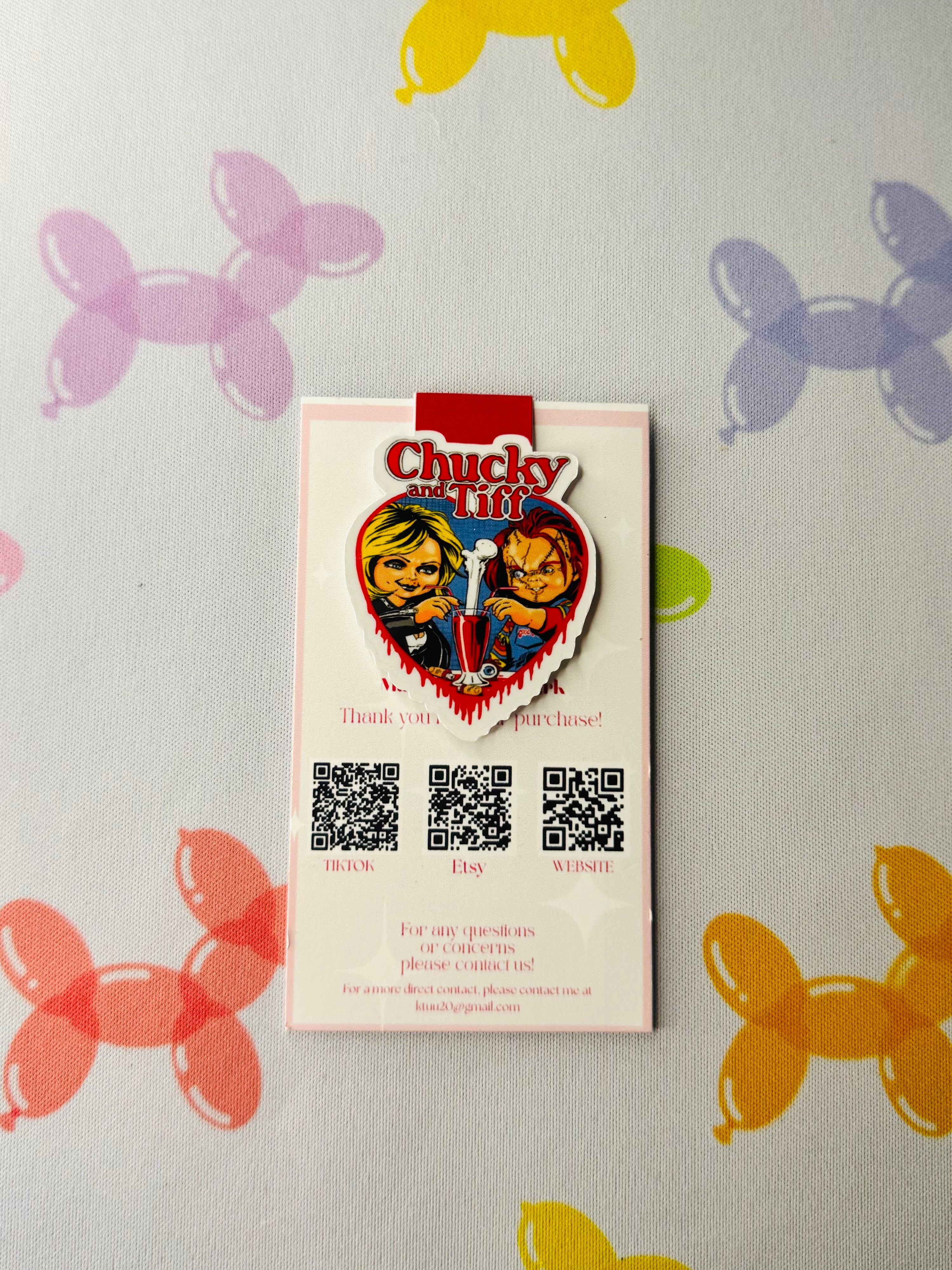 Chucky&Tiff Magnetic Bookmark
