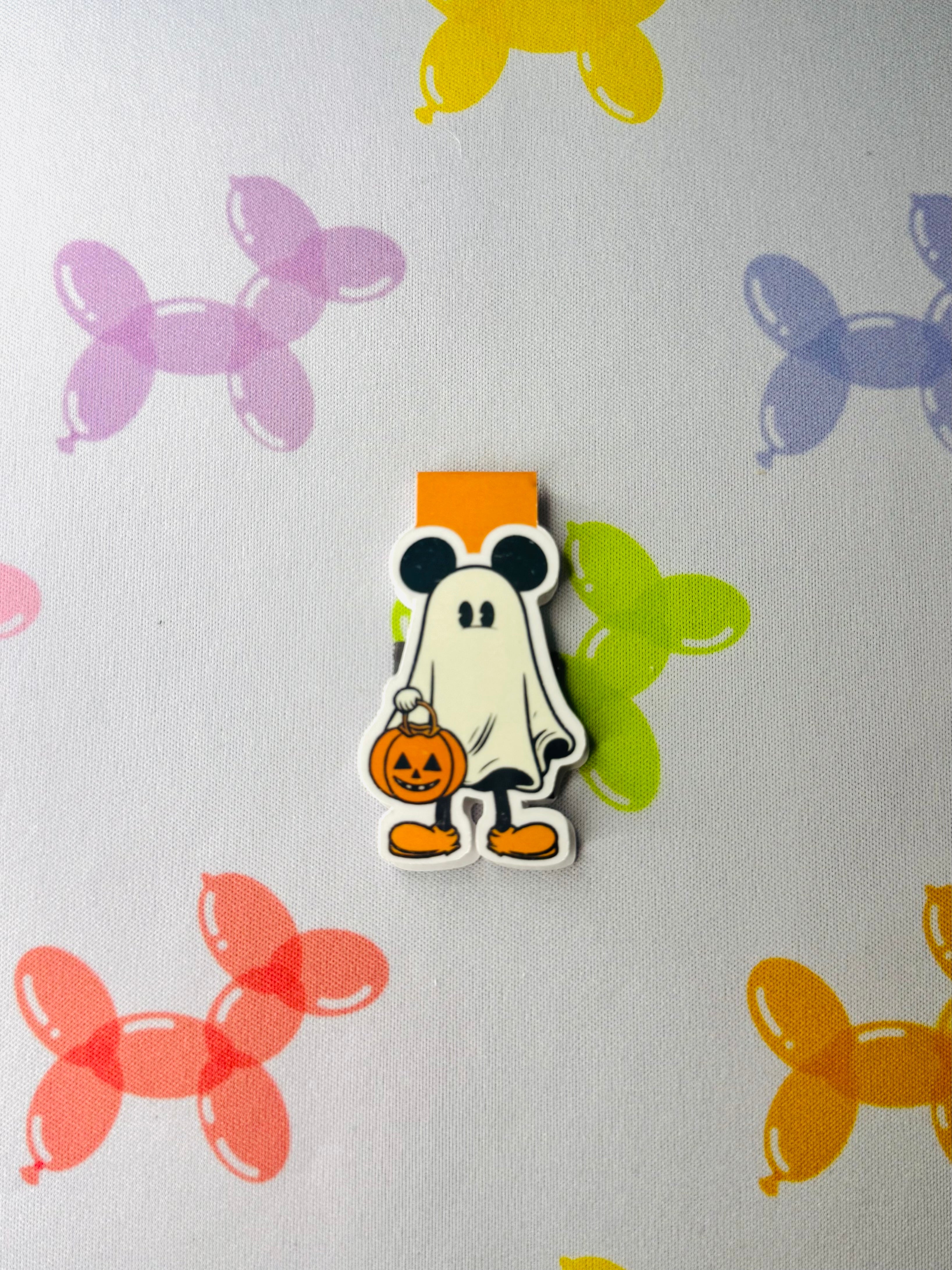 Ghost Mickey Mouse Magnetic Bookmark